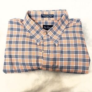 Paul Frederick Dress/Casual Plaid Shirt Sz-L